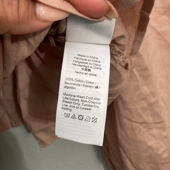 NWT J.Crew Top 12 Cinched Waist Herringbone Cotton Prairie BG306 - Picture 7 of 11